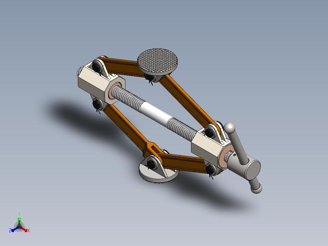 汽车千斤顶4正等轴测图