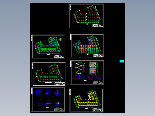 三层框架厂房，1765平米毕业设计（计算书、施工组织设计、结构图）