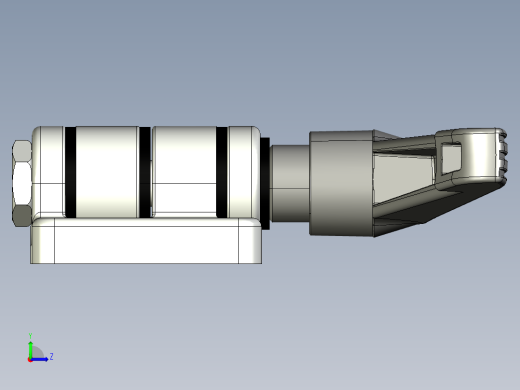 型材-KJN 40X45 DIE-CAST COMBI HINGE WITH LOCKING LEVER 095ZF4045F00S左视缩略图