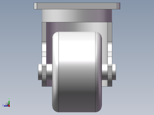 地脚轮60-82-M8（重载）右视缩略图