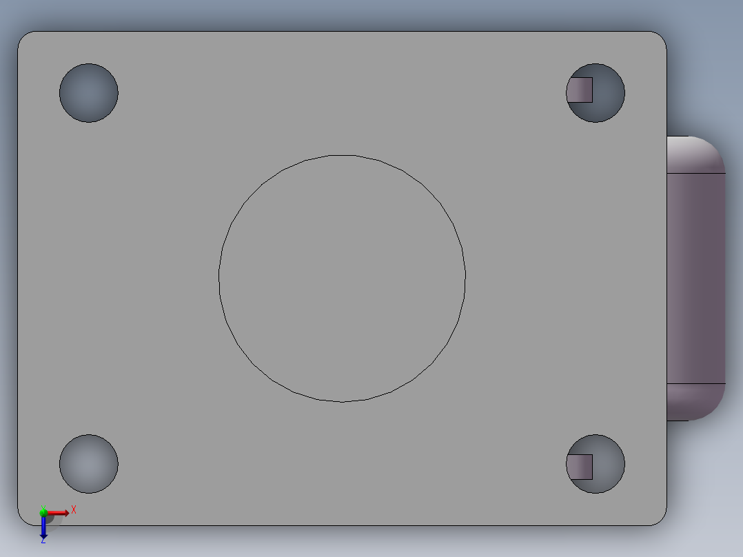 地脚轮60-82-M8（重载）俯视图