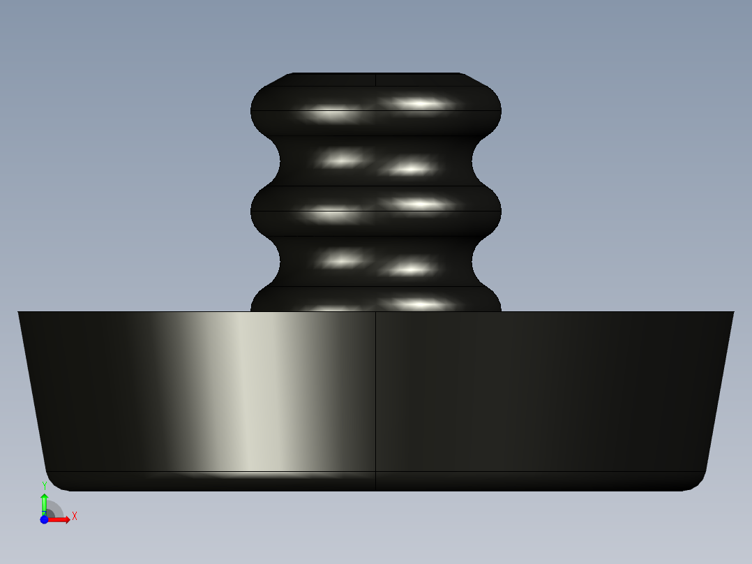 型材-BR 10 SLOT _0 FOOT PAD 3842514568前视图
