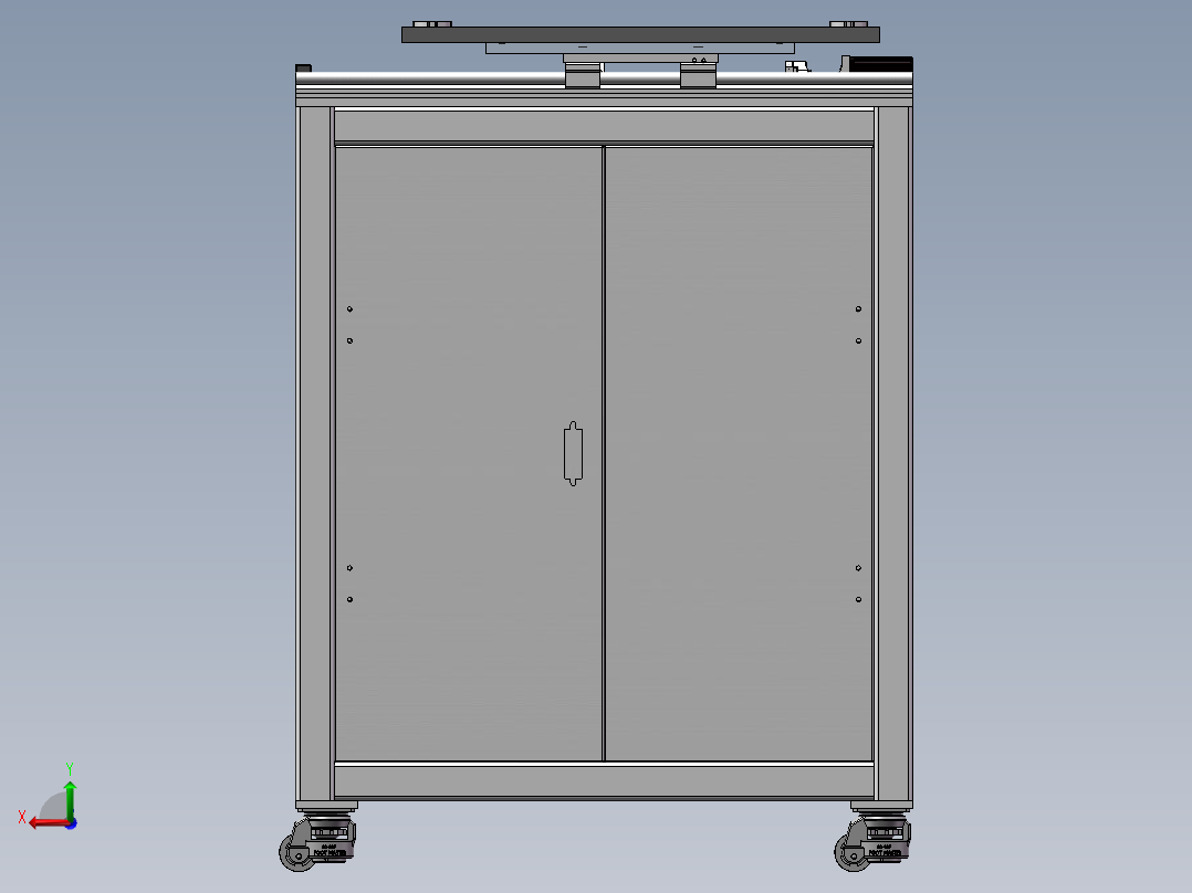点阵料仓-模组型后视图