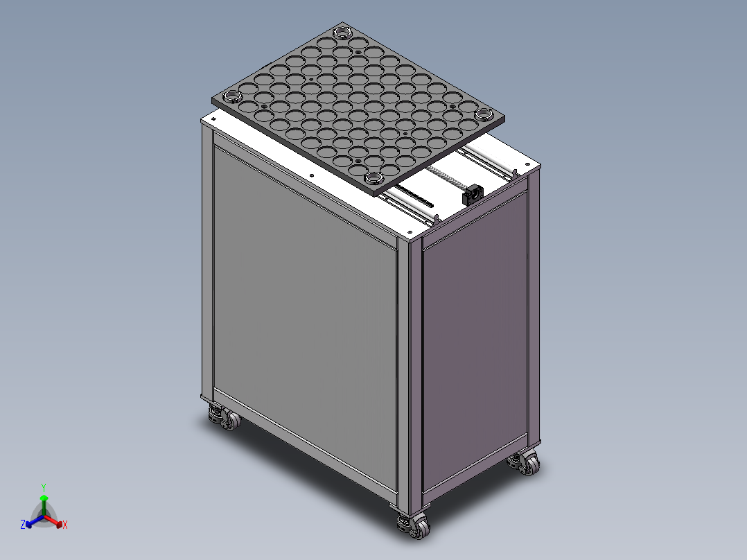 点阵料仓-模组型正等轴测图