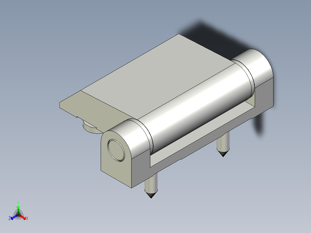 鋁合金鉸鏈CMD-3D多系列多零件图纸模型主视图