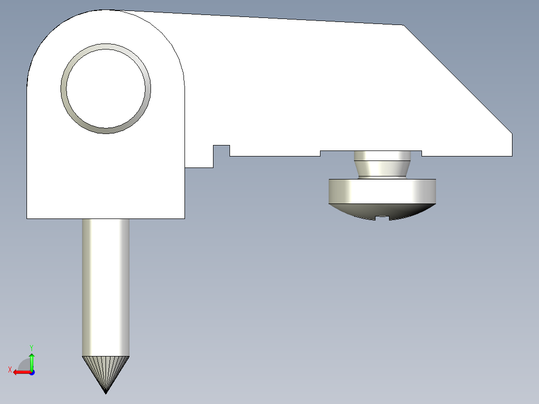 鋁合金鉸鏈CMD-3D多系列多零件图纸模型后视图