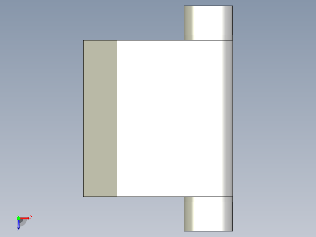 鋁合金鉸鏈CMD-3D多系列多零件图纸模型俯视图