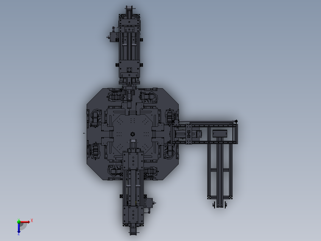 全自动跳绳包装机俯视图