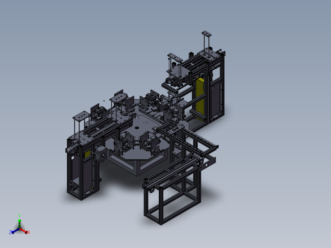 全自动跳绳包装机正等轴测图