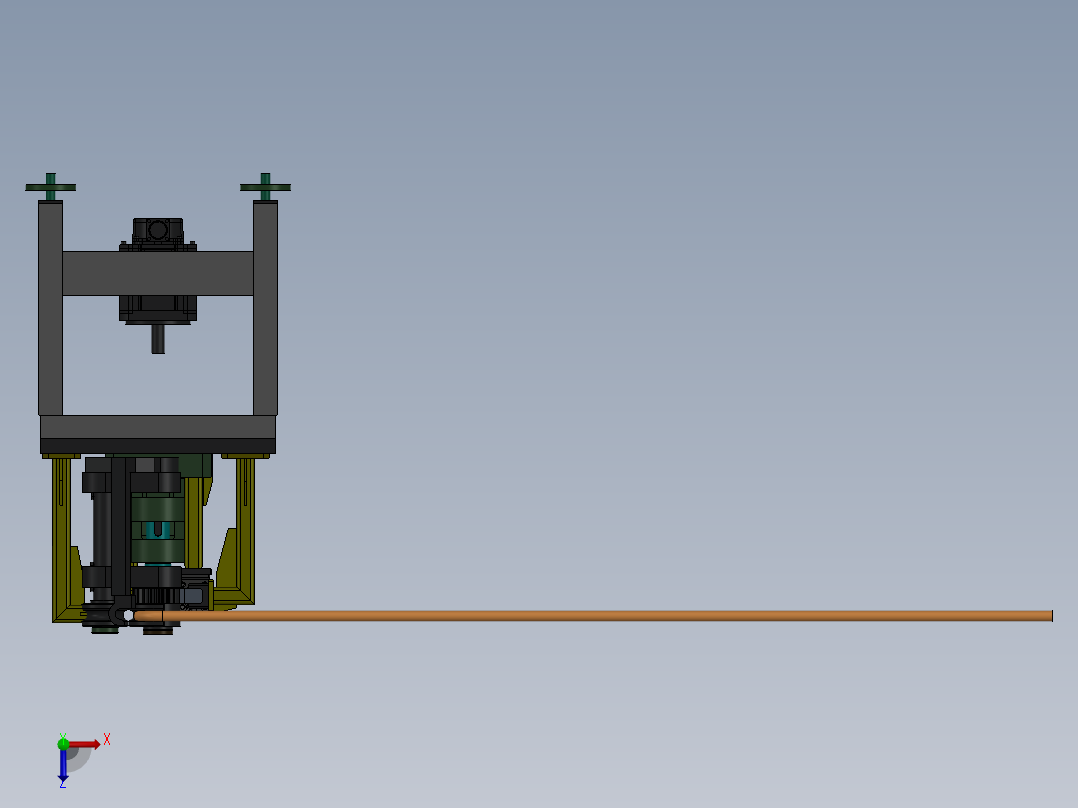 电动弯管机模型291318===25俯视图