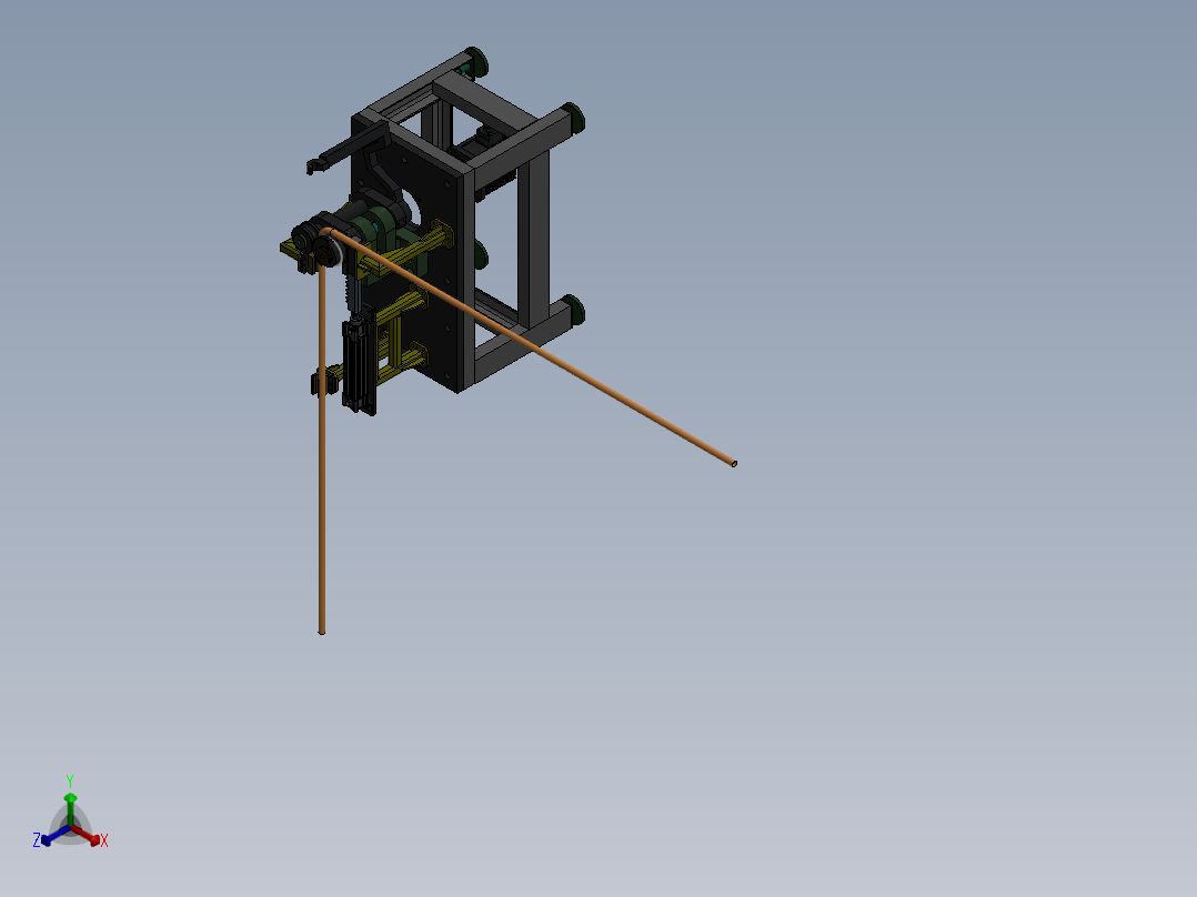 电动弯管机模型291318===25正等轴测图