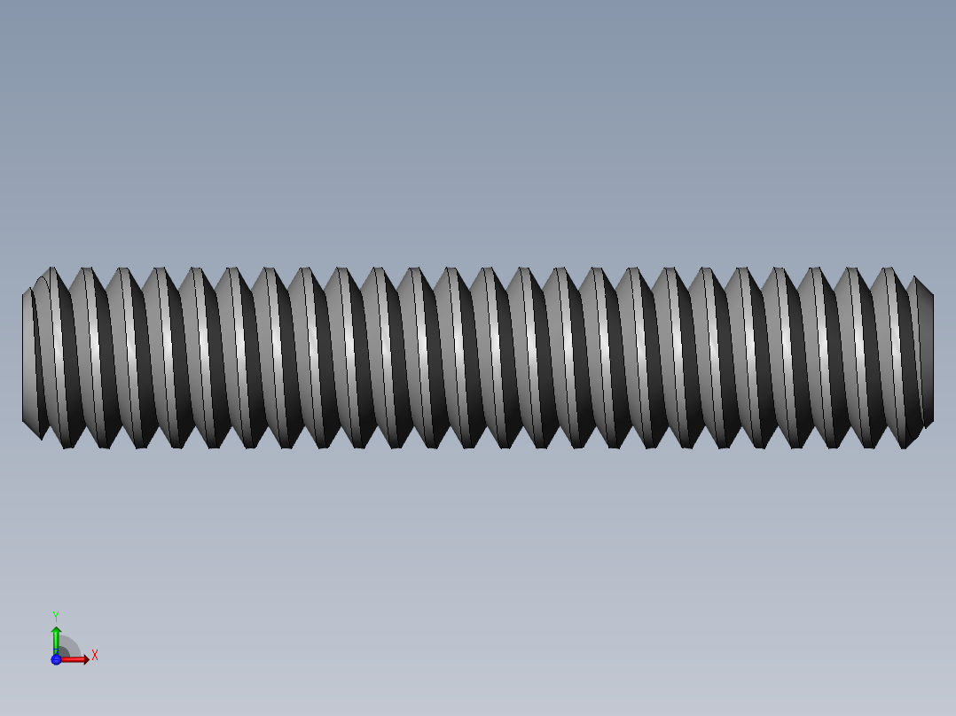 DIN 913-ISO 4026 固定螺钉-M2 L=10.SLDPRT前视图