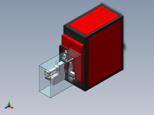 精密电子切割机sw17正等轴测缩略图