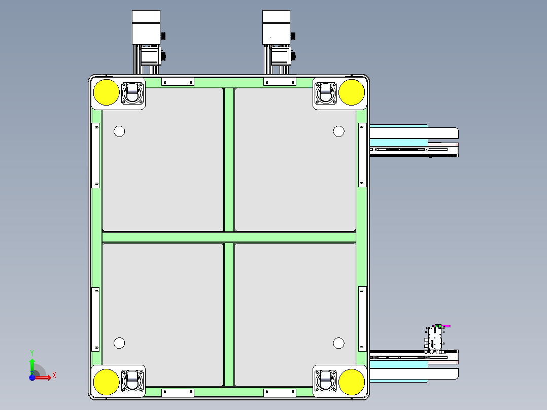 线外工装矫正机sw18前视图