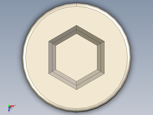 Screw_DIN_912_M2.5x20_A2.STEP公制内六角螺钉俯视缩略图