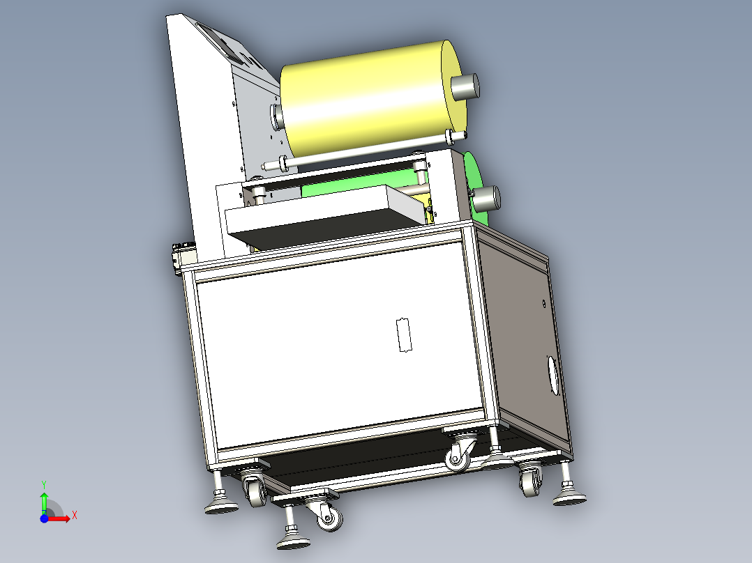 数控撕膜机前视图