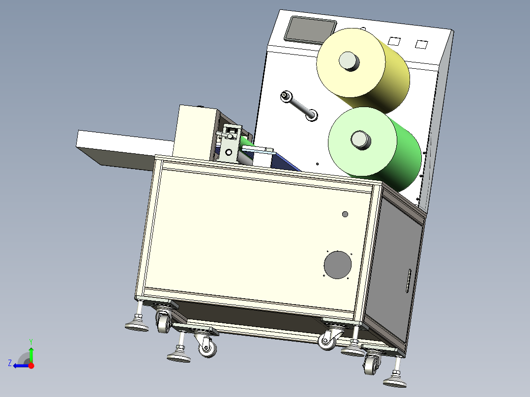 数控撕膜机右视图