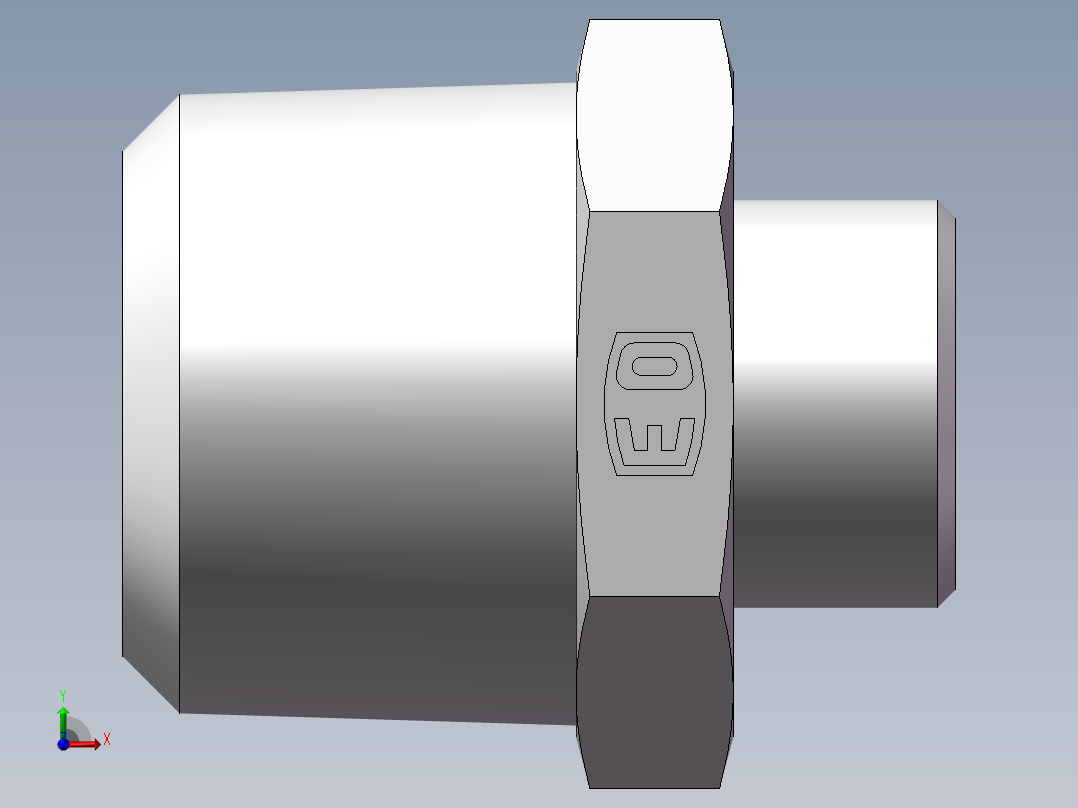 美制锥螺纹、1CN-22-16前视图