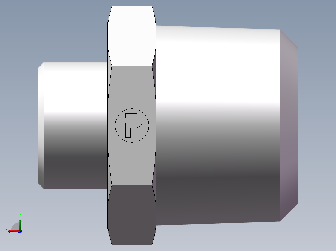 美制锥螺纹、1CN-22-16后视图