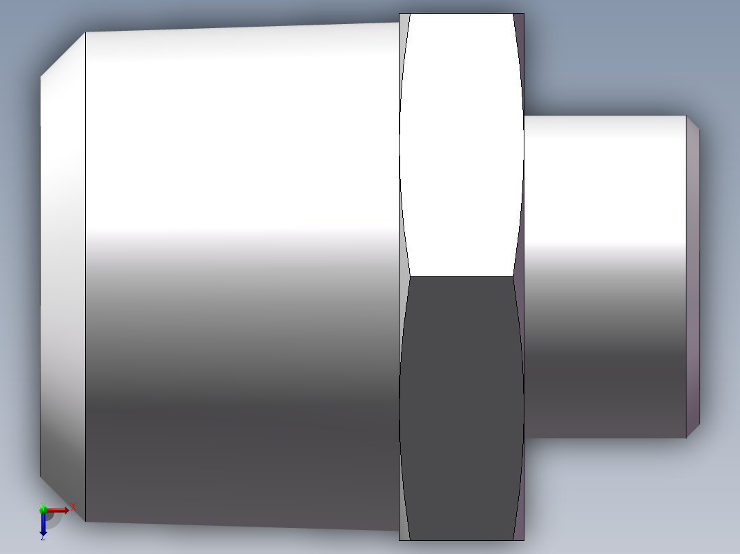 美制锥螺纹、1CN-22-16俯视图