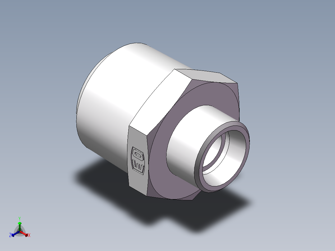 美制锥螺纹、1CN-22-16正等轴测图