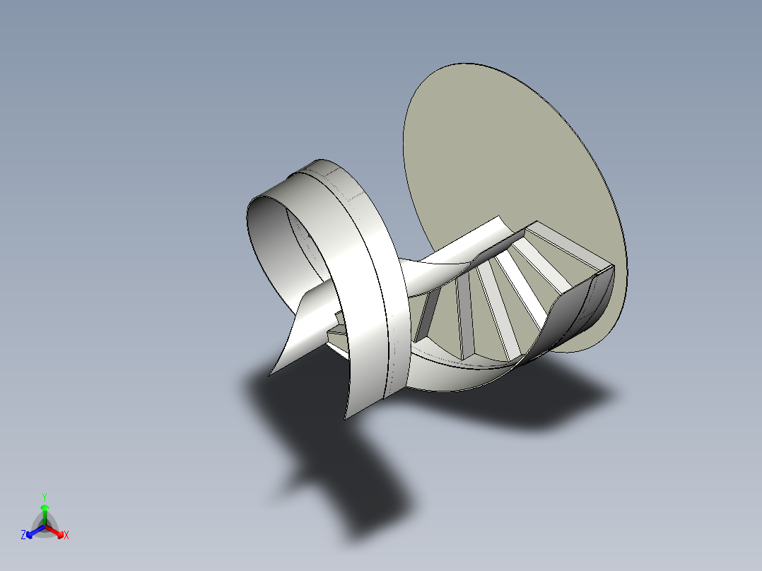 钢结构旋转楼梯