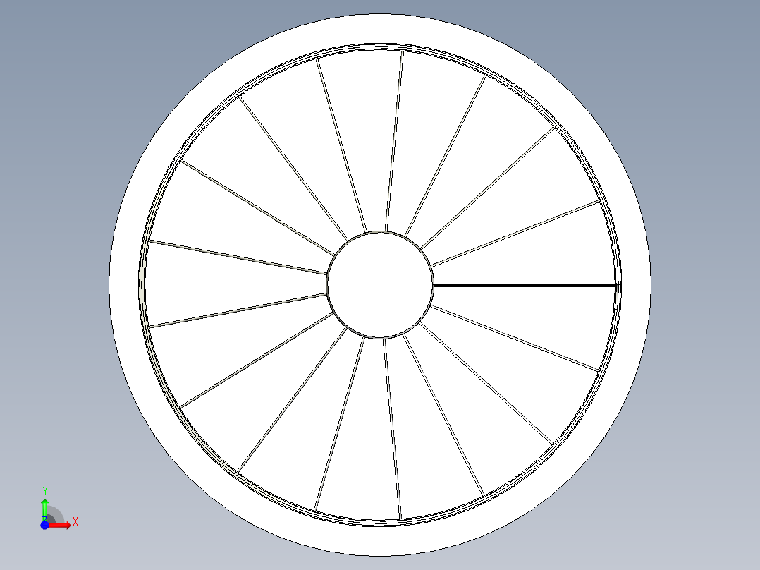 钢结构旋转楼梯前视图