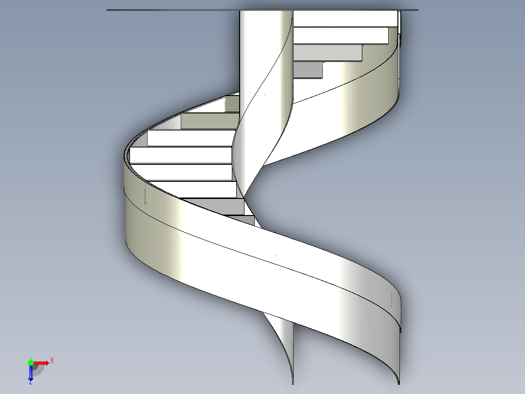 钢结构旋转楼梯俯视图