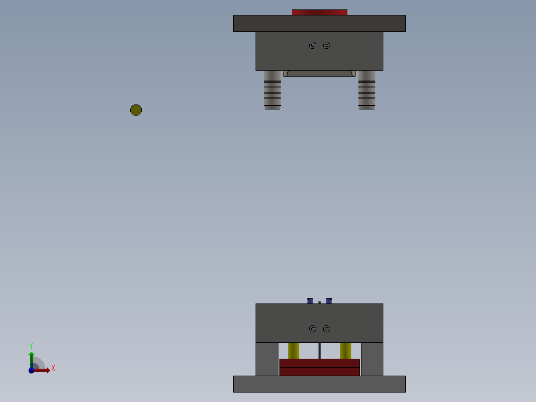注塑模具、模具(23)前视图