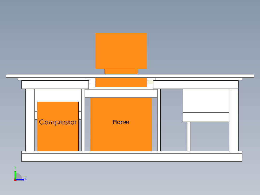 B2004661-移动工作台左视图