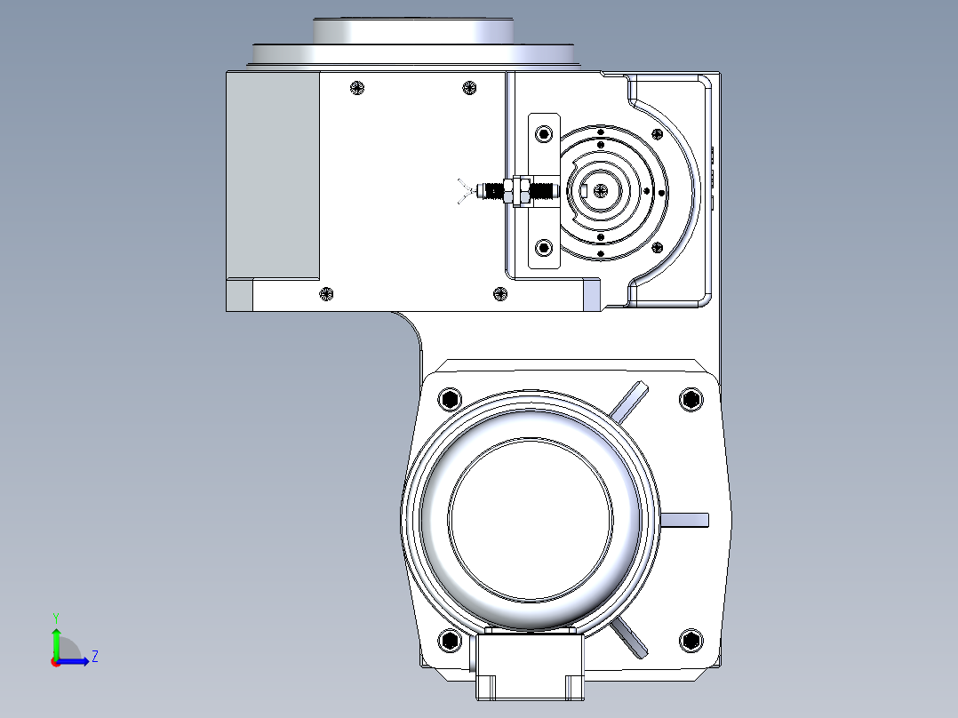 RU140DT凸轮分割器左视图