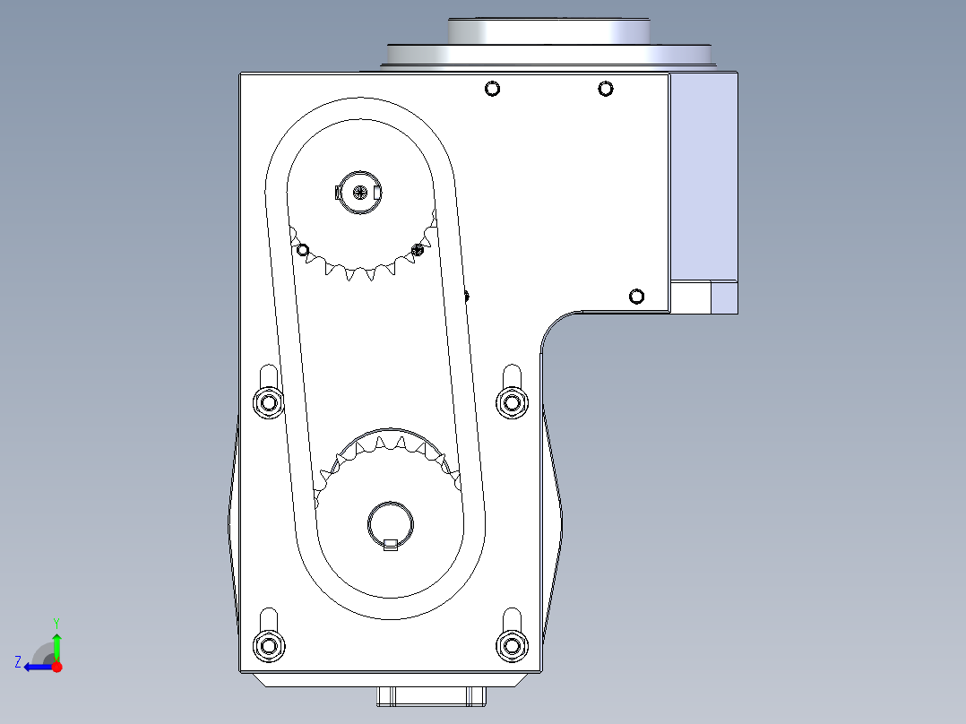 RU140DT凸轮分割器右视图