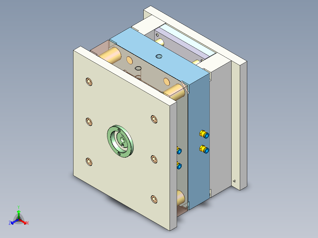 飞机尾翼配件注塑模具设计