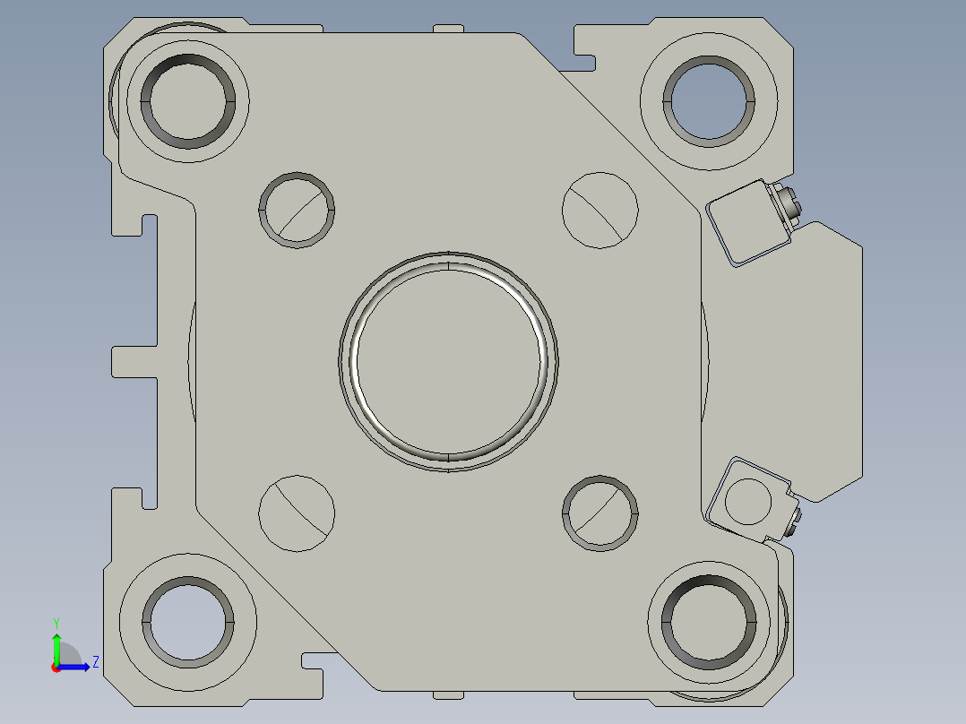 薄型导杆气缸 亚德客 TACQ32X30S_0_+_CS1-G-2_载具回流线左视图
