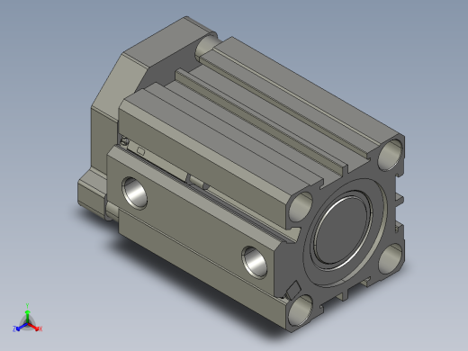 薄型导杆气缸 亚德客 TACQ32X30S_0_+_CS1-G-2_载具回流线正等轴测缩略图