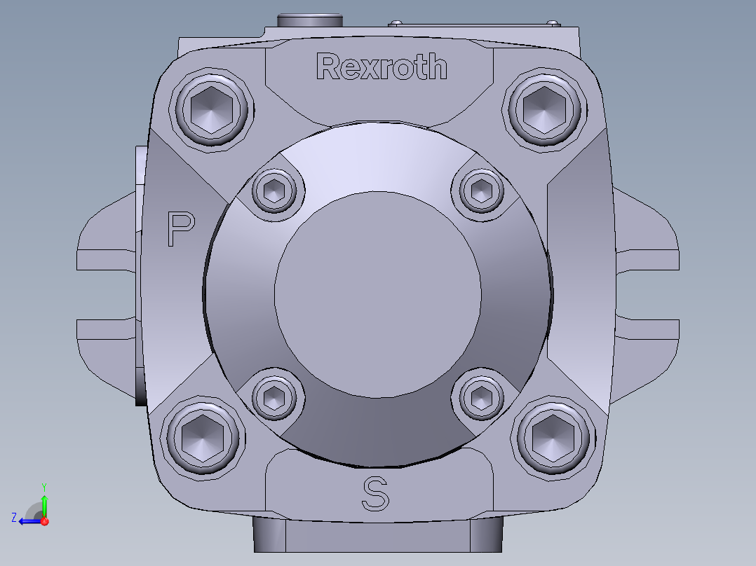 Bomba Hidráulica PGH4-3X泵右视图