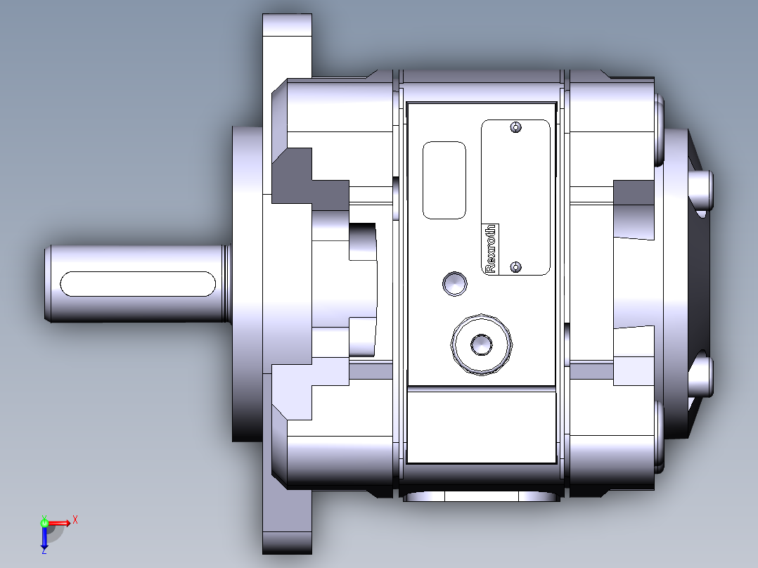Bomba Hidráulica PGH4-3X泵俯视图