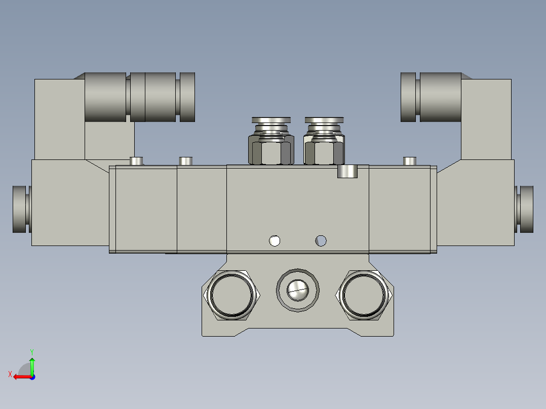 12位电磁阀组件后视图