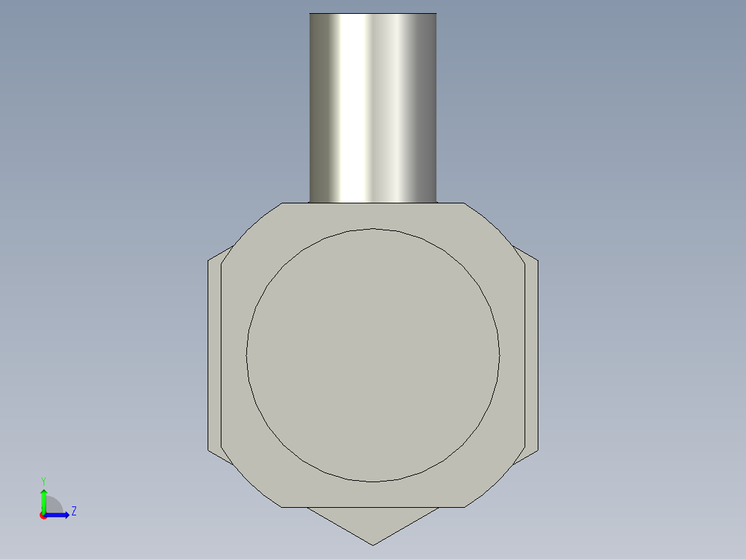 气缸CDM2B20-50左视图
