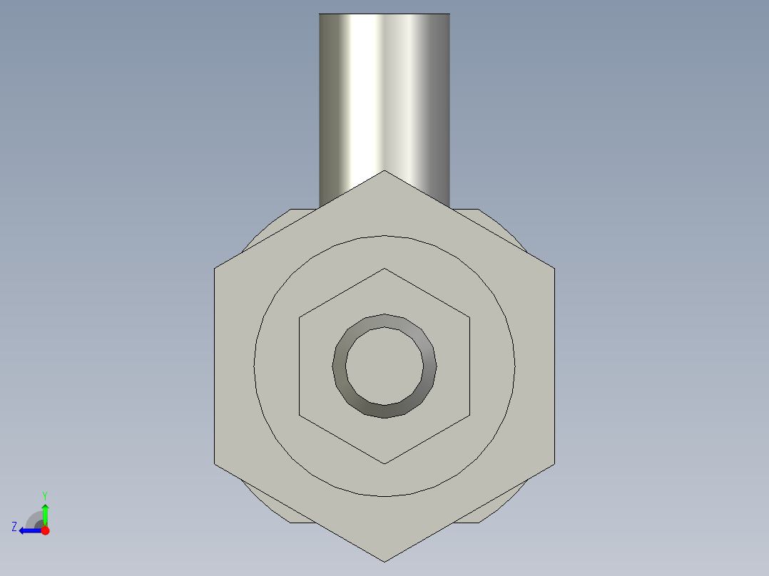 气缸CDM2B20-50右视图