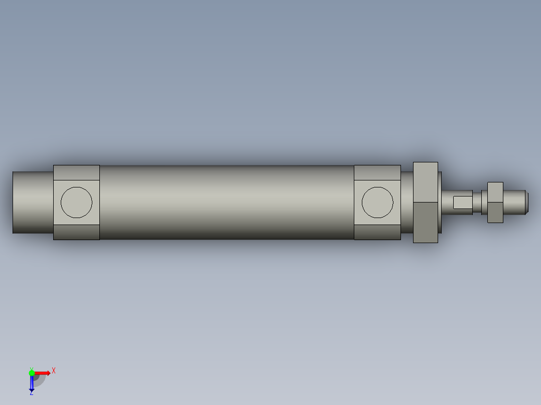 气缸CDM2B20-50俯视图