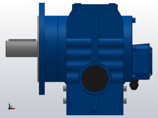 SF77法兰轴伸式安装斜齿-蜗轮蜗杆减速机SF77-YV0.37-8P-157.08-M1-0°-A+B前视缩略图