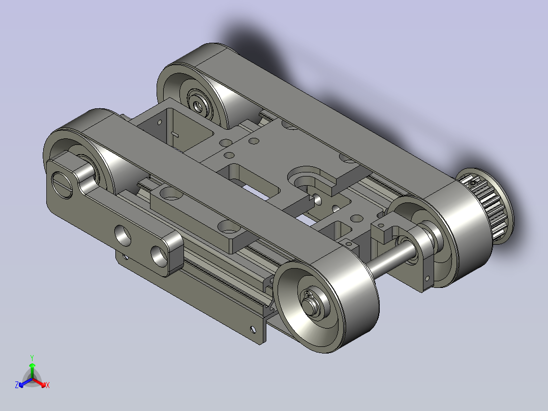 F01AE00021-D83100升降盒皮带线骨架主视图