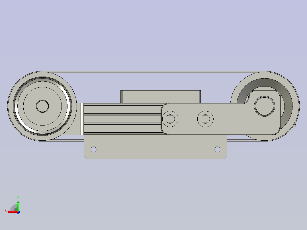 F01AE00021-D83100升降盒皮带线骨架后视图
