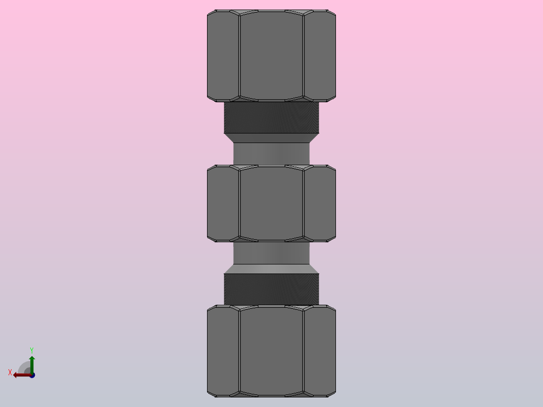 SKU 联管直二通卡套接头_SKU 04后视图