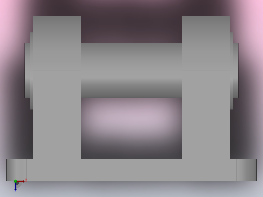 超薄型FY-ACQ系列气缸安装附件双耳固定座CB[FY-ACQ32CB]俯视缩略图