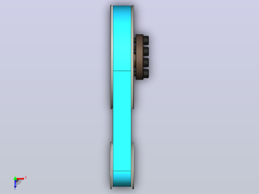 HTD 5M型材带式和齿轮传动系统俯视缩略图