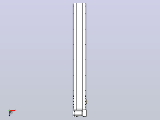 皮带直线轴半封闭可选导轨TPA-HNB-175D-140-L1100-RU-C-P75-N3俯视缩略图
