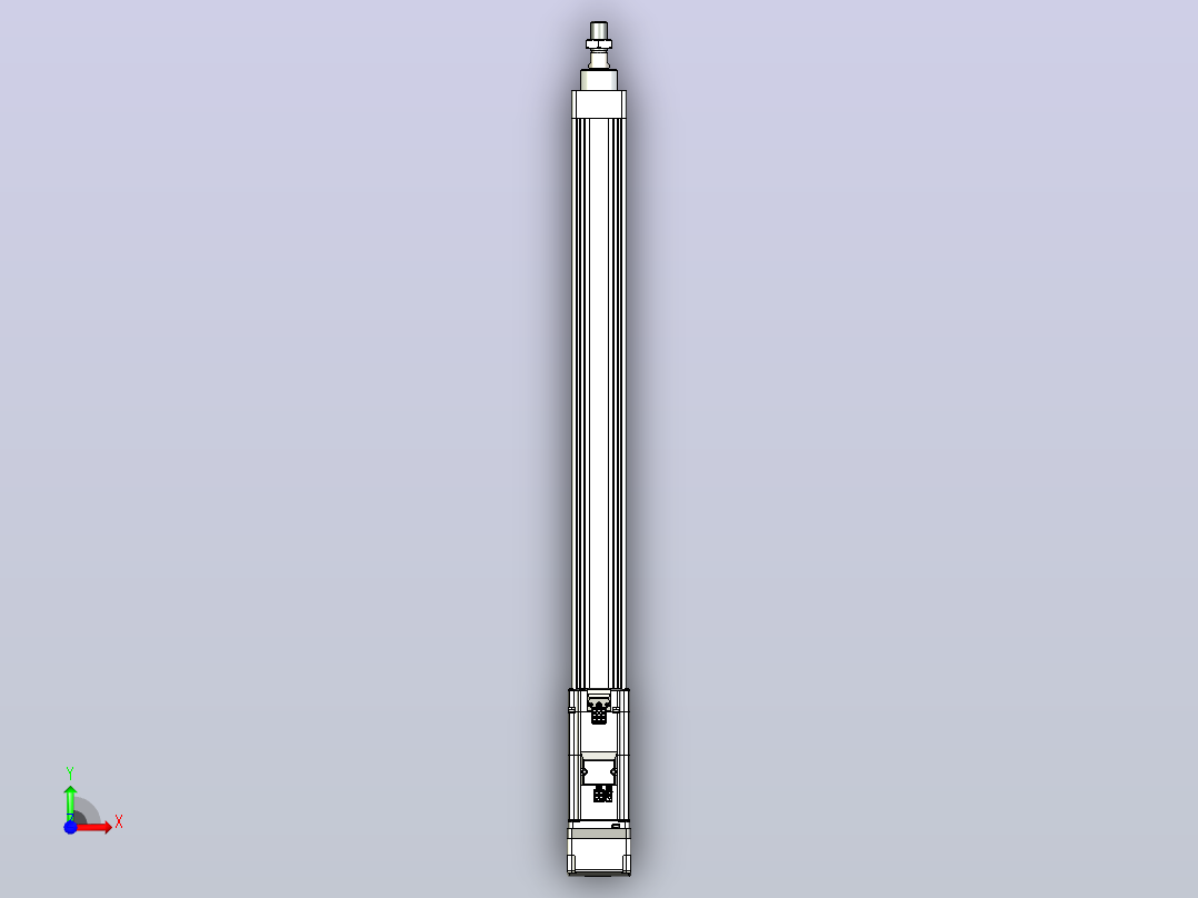 轻载电动缸TPA-ESR40-1210C-L550-MR-W-P40-C3前视图