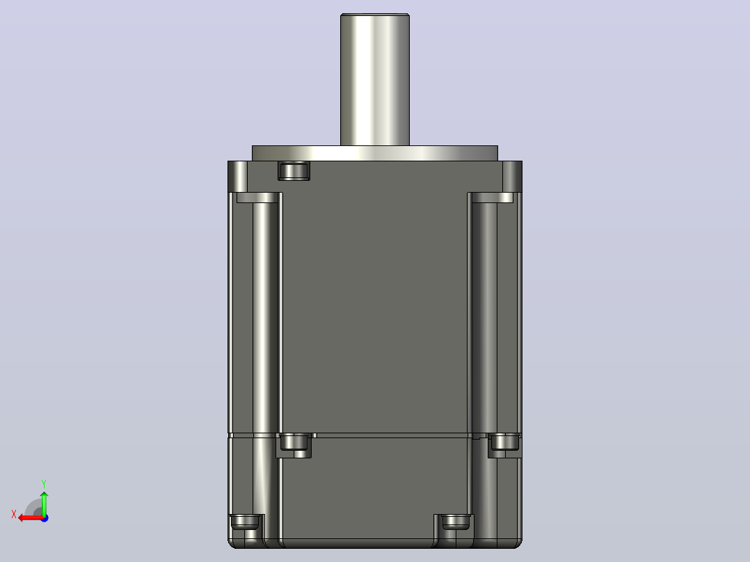 200W_低惯量无刹车伺服电机 (2)后视图